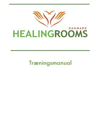 cover image of Healing Rooms Træningsmanual